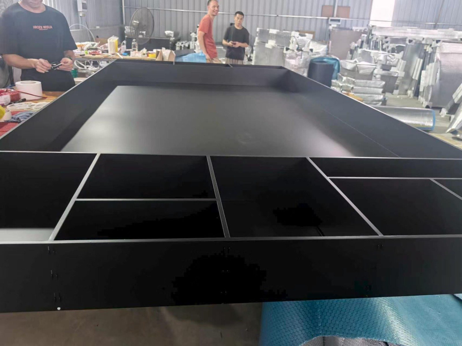 Custom Matte Black TV Wall Niches: A Multi-Size Project Case Study
