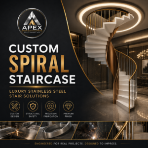 Custom Stainless Steel Spiral Staircase